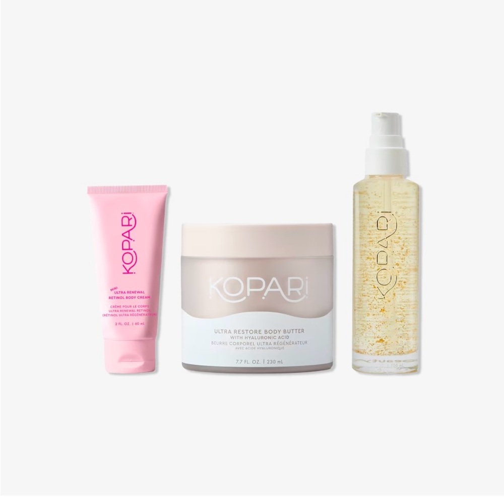Kopari Beauty Smooth Skin Essentials Body Care Kit NWT